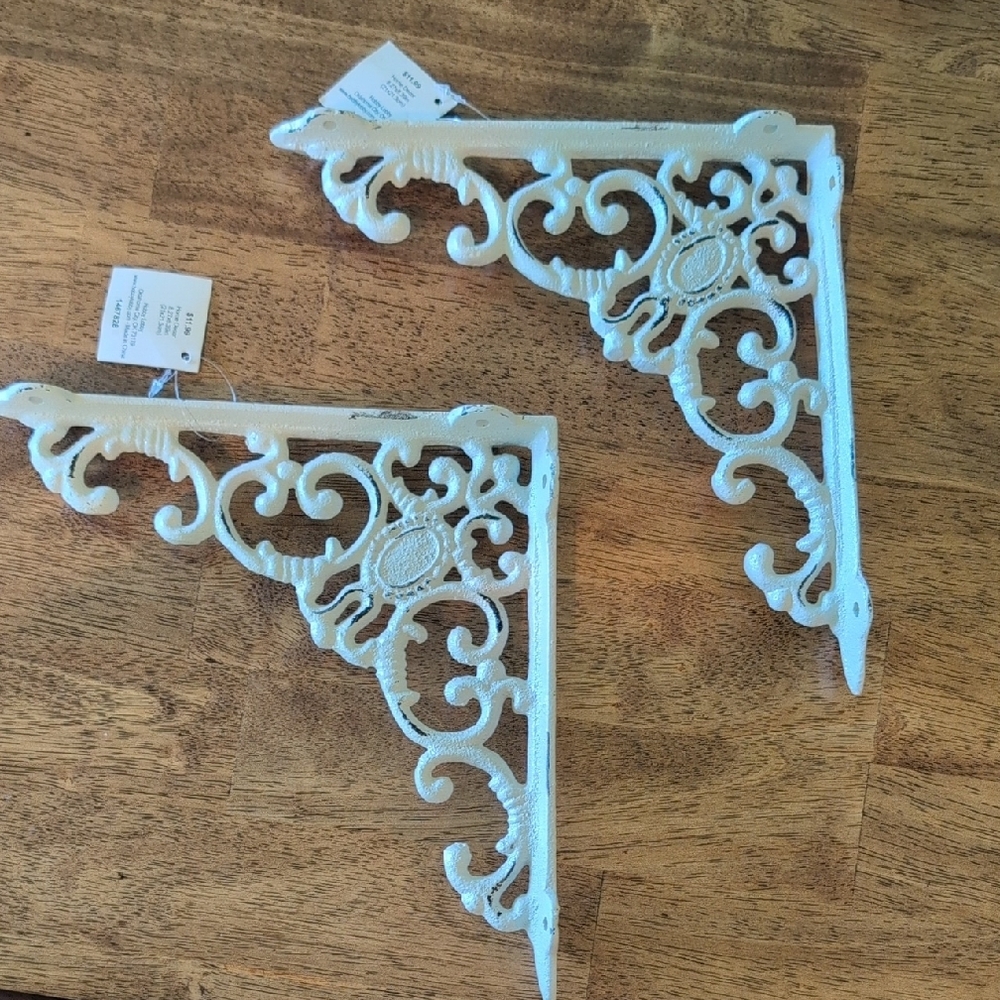 White Decorative Wall Brackets